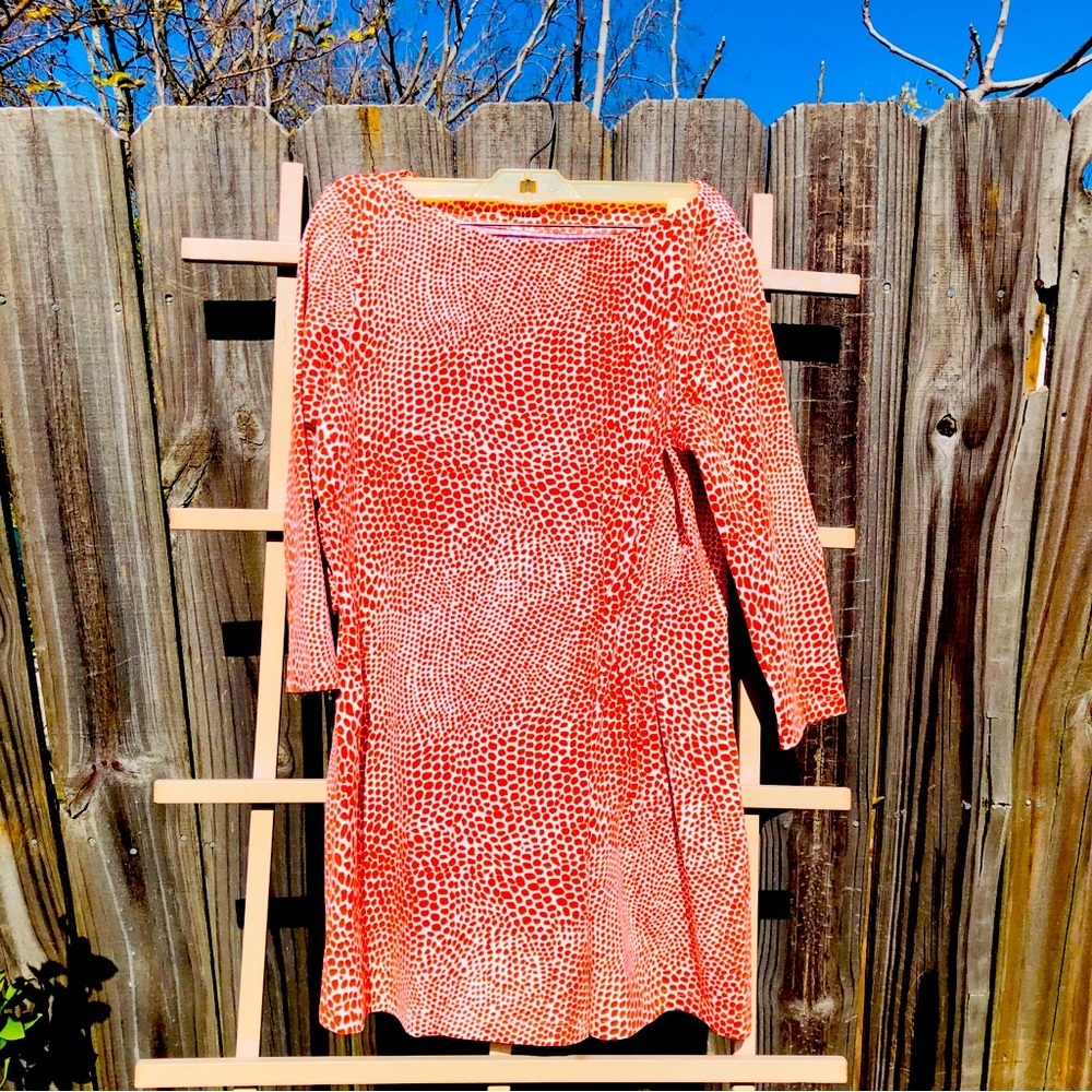 J. McLaughlin Catalina Cloth Orange Tunic Dress M